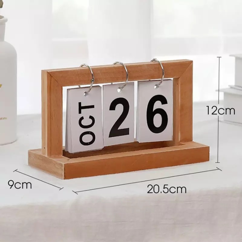 CALENDARIO DE MADERA GIRATORIO