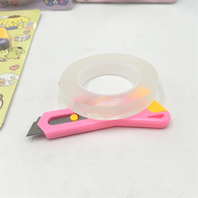 KIT CINTA DOBLE FAZ TRANSPARENTE + MINI CÚTER