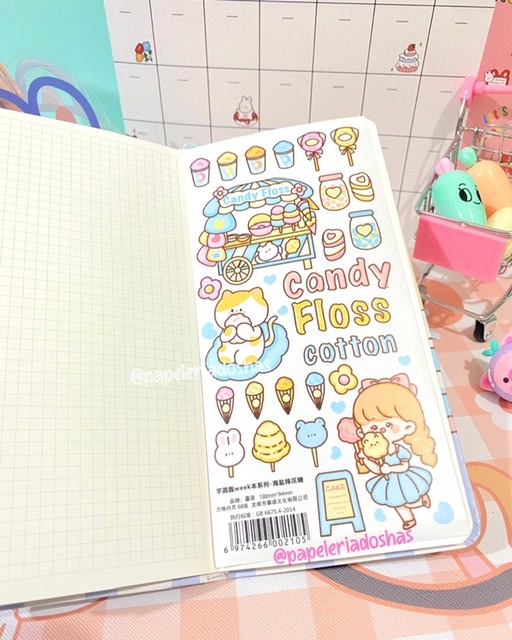 LIBRETA KAWAII SWEET CUADROS