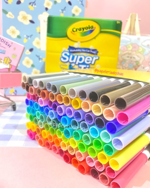 MARCADORES CRAYOLA SUPERTIPS X100