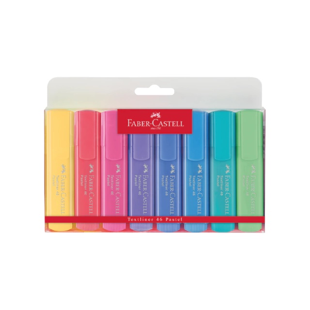 RESALTADORES FABER CASTELL PASTEL X8