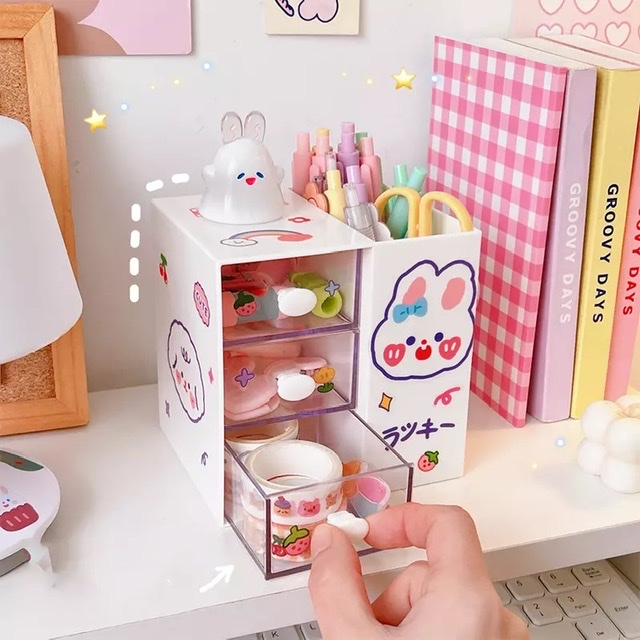 ORGANIZADOR 3 CAJONES CON STICKERS
