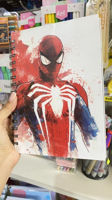 LIBRETA SPIDERMAN LINEAS