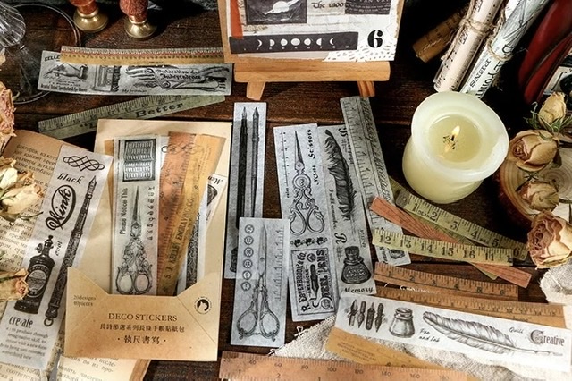 SET STICKERS DECO VINTAGE