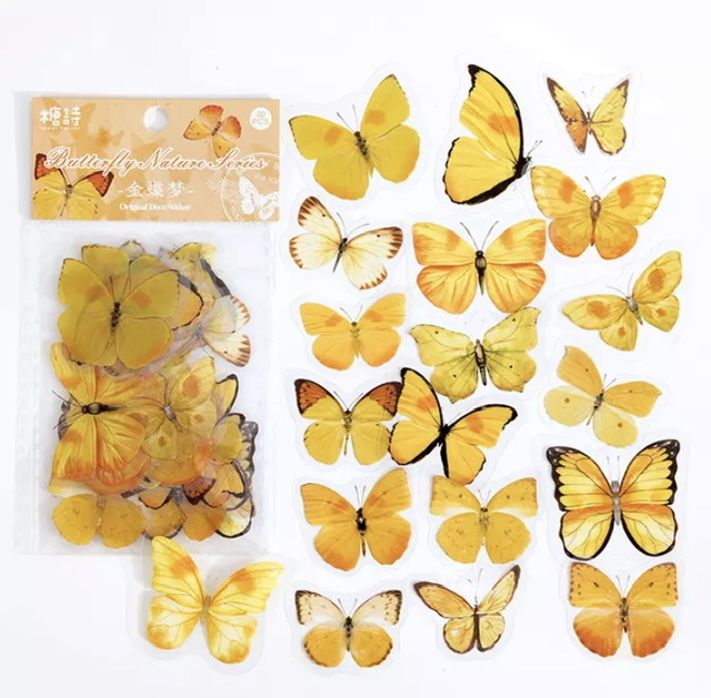 SET STICKERS BUTTERFLY