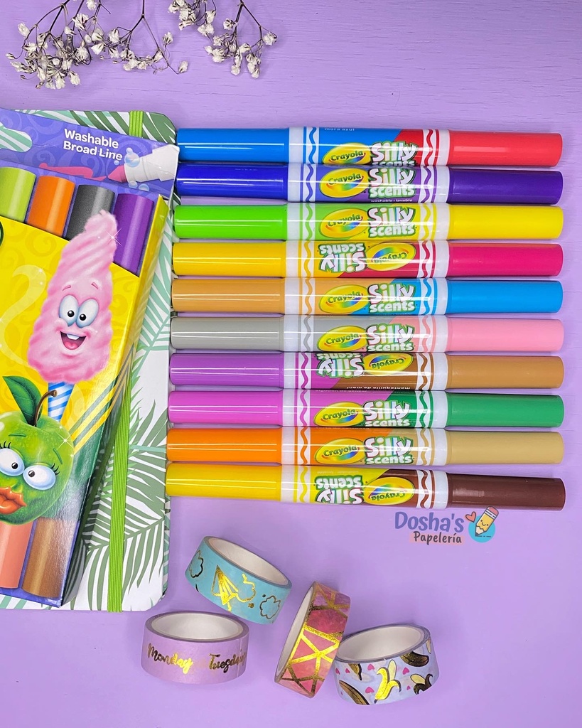 PLUMONES CRAYOLA SILLY SCENTS x10