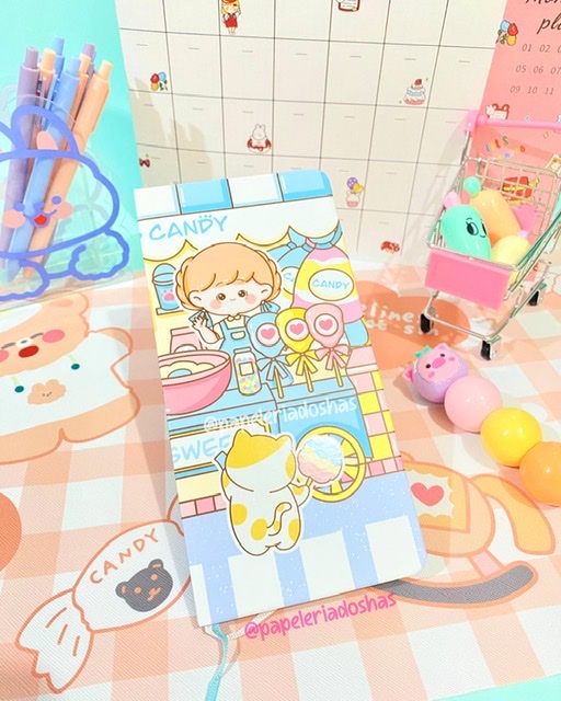 LIBRETA KAWAII SWEET CUADROS