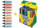 COMBO CRAYOLA SÚPER TIPS + 10 STABILO BOSS