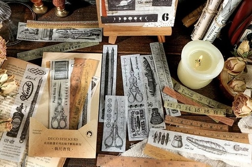 SET STICKERS DECO VINTAGE
