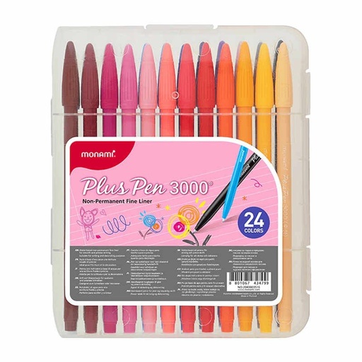 SET ROTULADORES MONAMI PLUS PEN 3000 x24