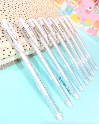 BOLÍGRAFO UNIBALL BLANCO EN GEL