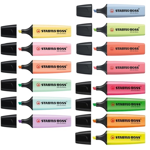 RESALTADORES STABILO BOSS X8 COLORES PASTEL PRIMAVERA