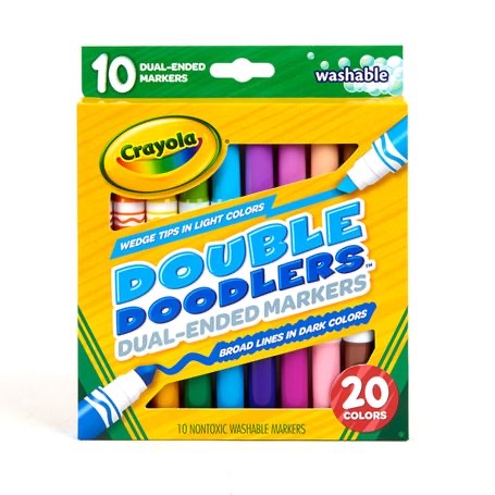 CRAYOLA DOUBLE DOODLERS X10