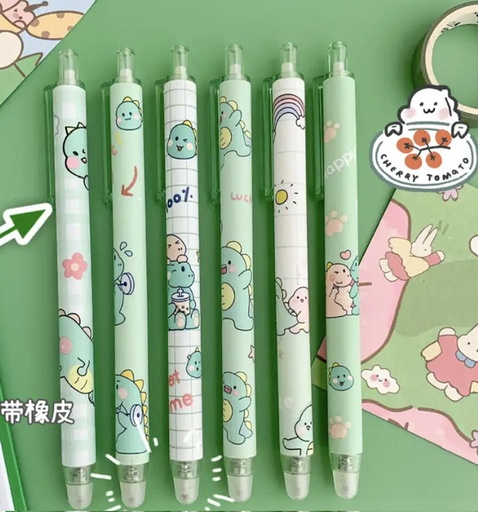 BOLIGRAFO BORRABLE DINO KAWAII