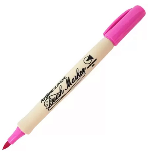 MARCADOR ARTLINE BRUSH PEN FUCSIA PUNTA PINCEL