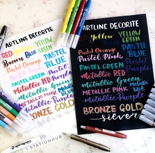 MARCADOR ARTLINE DECORITE BRUSH PEN PUNTA PINCEL