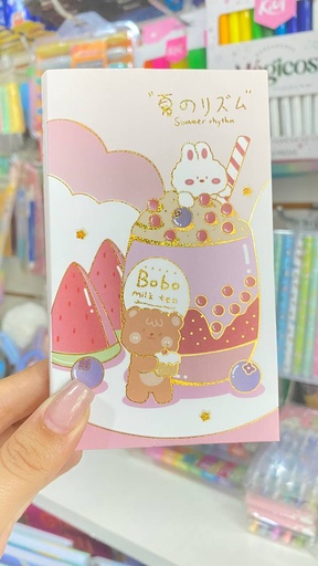 LIBRETA HOJITAS KAWAII